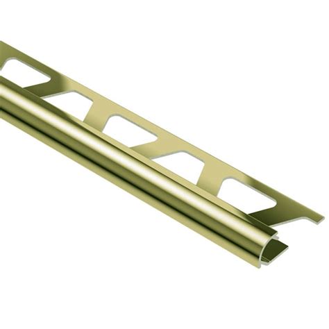 Schluter Systems Rondec 0.5-in W x 98.5-in L Polished Brass Anodized ...