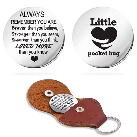 Inspirational Pocket Hug Token Gift, Long Distance Relationship ...