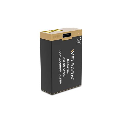WELBORN LP-E17 (2000 mAh) Platinum Lithium-ion Battery with C Type USB ...