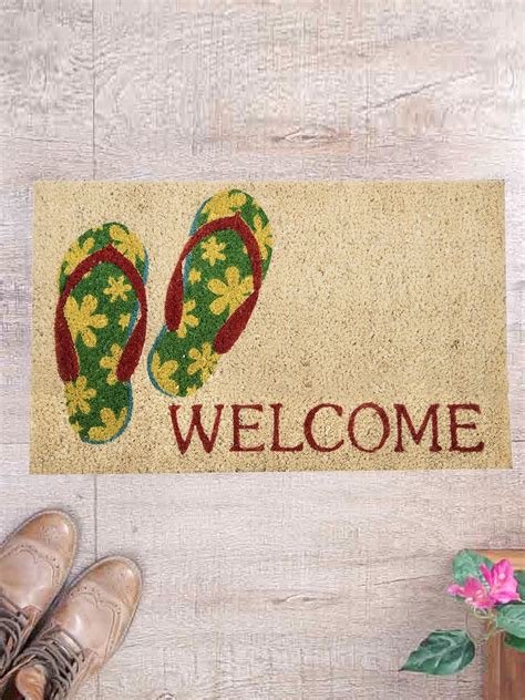 Buy SWHF Premium Coir and Rubber Quirky Design Door and Floor Mat ...