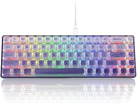 Amazon.in: Buy Womier W-K68 60% Keyboard Gaming - Wired Creamy ...