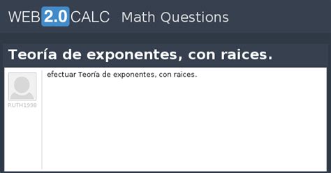 View question - Teoría de exponentes, con raices.