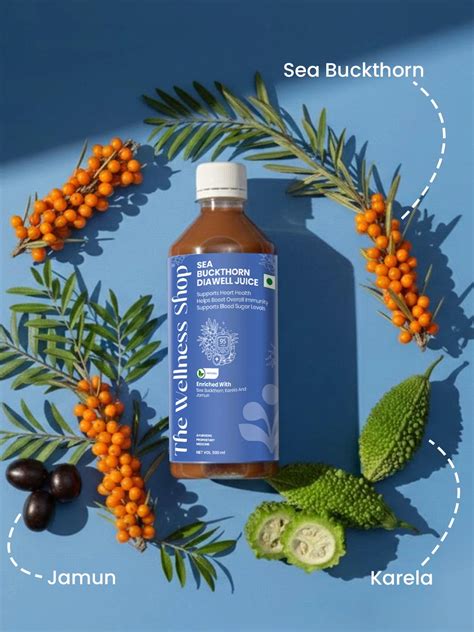 Buy Sea Buckthorn Diawell Juice – Diabetes Support | The Wellness Shop