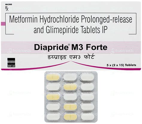 Diapride M3 Forte Tablet 15: Uses, Side Effects, Price & Substitutes