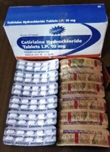 2XGlenmark 600 Unit Cetirizine Hydrochloride 10 MG India | Ubuy