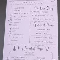 Buy Printable Rustic Wedding Program Template, Editable Order of ...