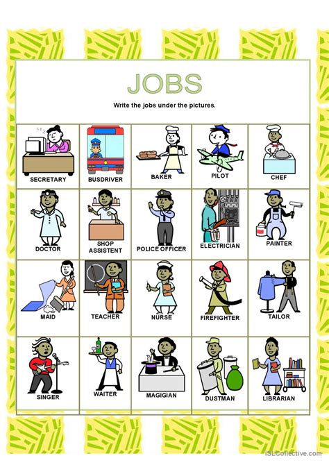 Image result for Jobs ESL Example