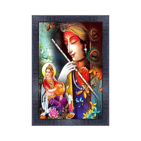 pnf Poster And Frames Radha Krishna Framed Wall Painting | For Living ...