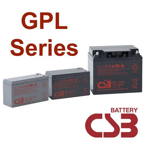 CSB GPL12800FR SLA (AGM) Battery - Battery Store, Inc.