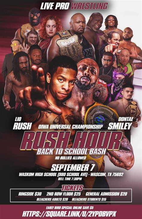 Waskom Isd and OIWA presents "Rush Hour" , Waskom ISD, 7 September 2024 ...