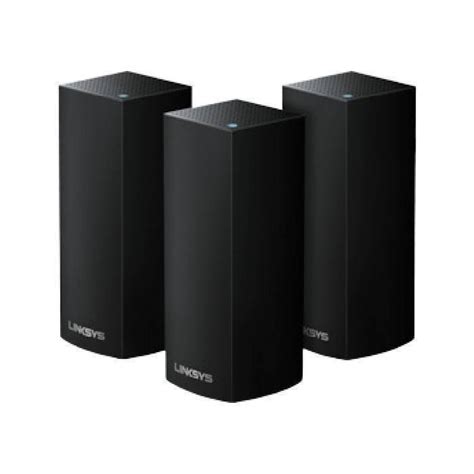 Linksys Velop Intelligent Mesh WiFi System, Tri-Band, 3-Pack Black (AC6600)