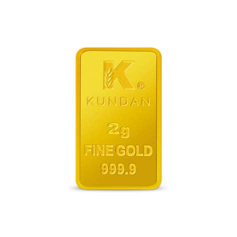 Buy Kundan 2 gm 24kt (999.9) Lakshmi Ji Gold Bar Online
