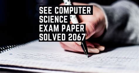 Image result for Computer Science Exam Paper Work Through