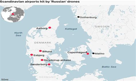 Five hundred drone sightings are reported in Denmark