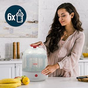 LuvLap Joy Electric Steam Sterilizer for 6 Feeding Bottles, BPA Free ...
