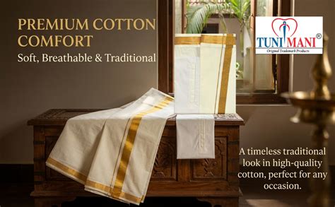 Buy TUNI MANI Men's Cotton Welcro Pocket Dhoti/Adjustable for all size ...