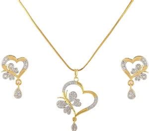 Jagsun Alloy Silver Silver, Gold Jewellery Set Price in India - Buy ...