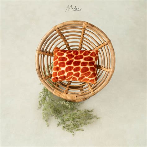 Giraffe skin pillow | Madras Prop Store