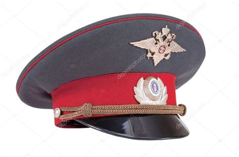 Russian Police cap isolated on white background Stock Photo by ...