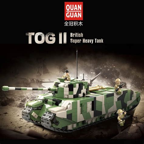 QUANGUAN Military 100241 TOG II British Super Heavy Tank-Afobrick