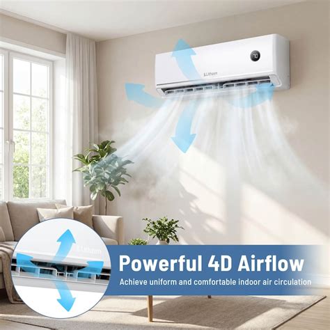 Costway 12000 BTU Mini Split Air Conditioner and Heater 115V 18.1 SEER2 ...