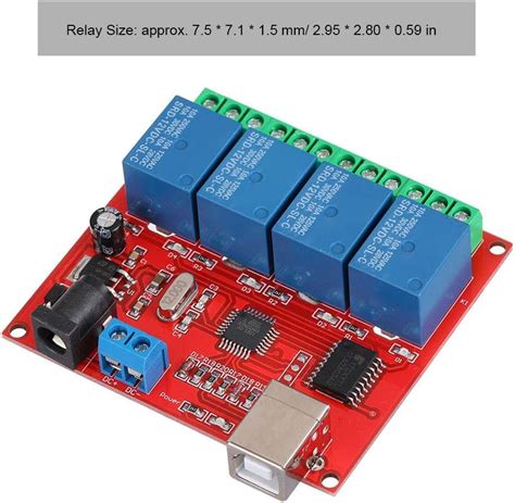 Diyeeni 4-Channel 12V USB Control Relay Module for India | Ubuy