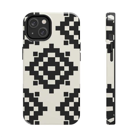 Western Phone Case Aztec Phone Case Western Gift Black and White Phone ...