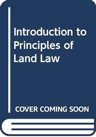 Introduction to Principles of Land Law : Hargreaves, Anthony D., Grove ...