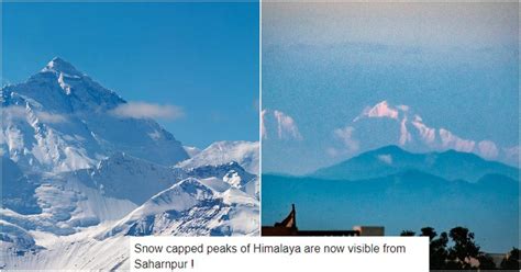 Snow-Clad Himalayas Visible From Saharanpur, 150km Away