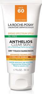 La Roche Posay Sunscreen - SPF 50 Anthelios Dry Touch Clear Skin Facial ...