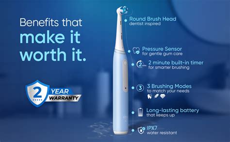 Oral-B iO3 Ultimate Electric Toothbrush, 3 Smart Modes, Pressure Sensor ...