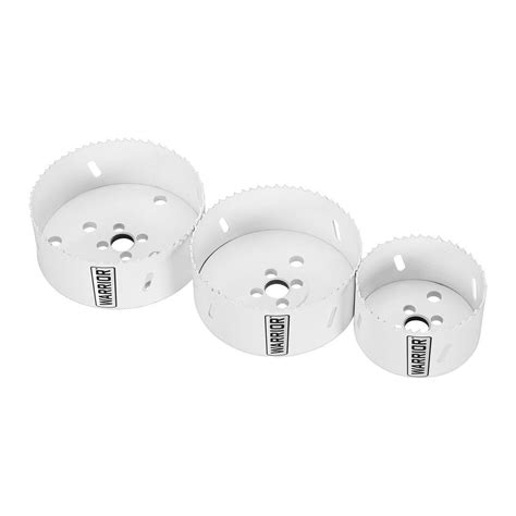 3 in. to 4-1/4 in. Bi-Metal Hole Saw Assorted Set, 3-Piece