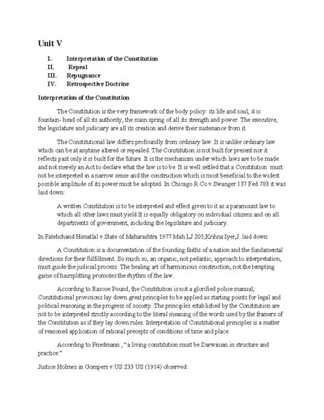 Interpretation of the Constitution: Repeal & Retrospective Doctrine ...