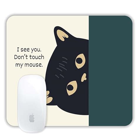 TURTLEWINGS | Mousepad | Inspirational Quote Funny Cute Cat Mousepad ...
