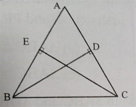 In the given figure BD and CE are two altitudes of AABC such that BD ...