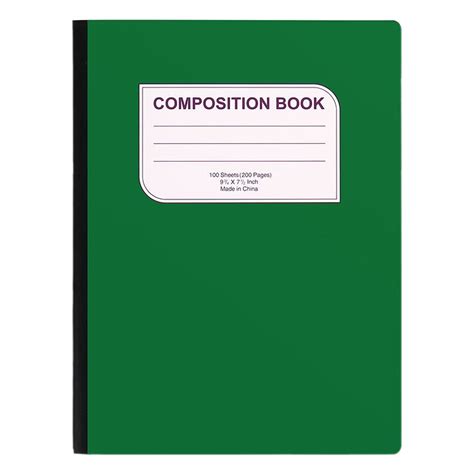 Composition Notebook, Wide Ruled Composition Book, Composition ...