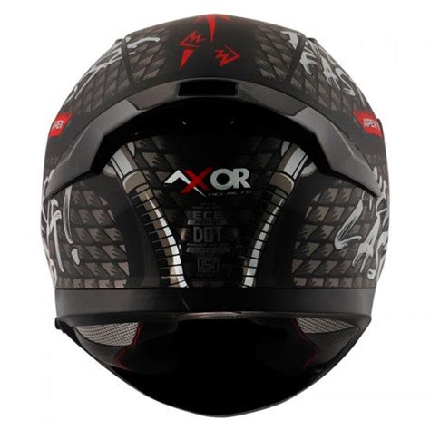 AXOR Apex Ride Fast Matt Black Red Helmet– Moto Central