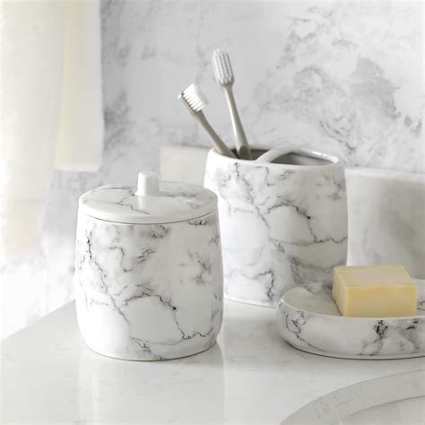 Buy Motifeur Bathroom Accessories Set, 5-Piece Ceramic Bath Accessory ...