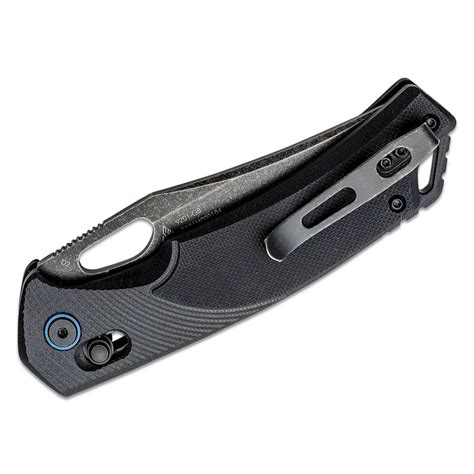 SRM Folding Knife 9201GB Black [8.09 inch, G10 Handle, Ambi Lock, Fine ...