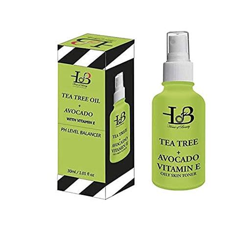 HOUSE OF BEAUTY Tea Tree and Avocado Toner with Vitamin E for Oily Skin ...