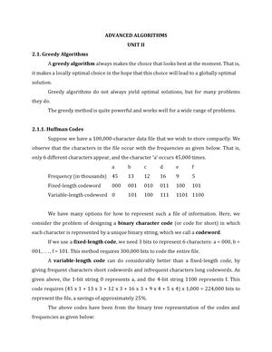 AA Unit 5 Notes - ADVANCED ALGORITHMS UNIT V NP Completeness Almost all ...