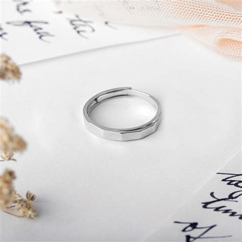 Cohort Band 925 Silver Male Ring (Adjustable) - Valentine's Gift – Zavya