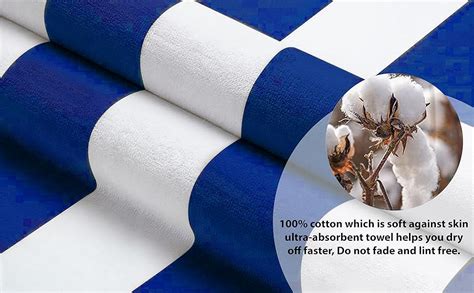 Towel Wala 450GSM Striped Soft Turkish Cotton Large Bath Towel for Men ...