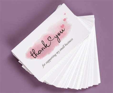 Thank You Cards For Small Business Template - prntbl ...