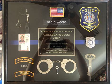 Police Sergeant Shadow Box Ideas