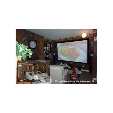 Elite Screens CURVE200WH1 Lunette Series - 200 Inches CineWhite Curve ...