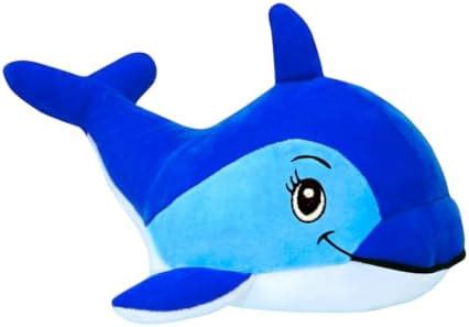 Buy TechMax Solution Blue Dolphin Stuffed Animal Plush Toys Soft Lovely ...