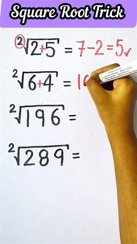 Image result for Math Tricks for Square Roots