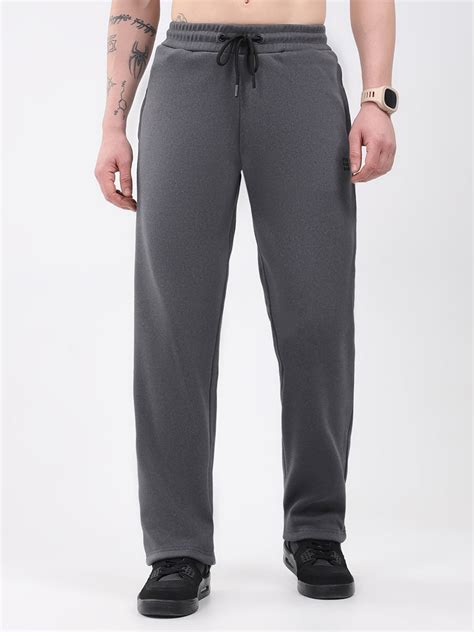 Buy Rock.it Men Grey Solid Regular Fit Winter Lower Online in India ...