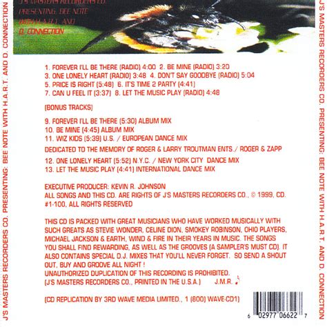 J's Masters Recorders Co.Presenting: Bee Note With H.A.R.T. and D ...